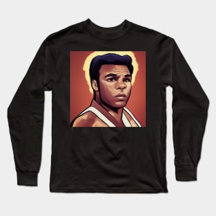 Muhammad Ali | Comics Style Long Sleeve T-Shirt